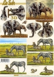 3D-Bogen Elefant und Zebra von LeSuh (4169700)