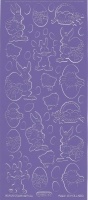 Sticker - Ostern - violett - 880