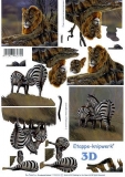 3D-Bogen Lwe und Zebra von LeSuh (4169598)