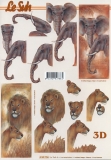 3D-Bogen Elefant und Lwe von LeSuh (4169756)