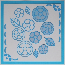 Sticker - Blumen - hellblau - 1114