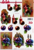 3D-Bogen Weihnachtskerze und Kugel von LeSuh (4169754)