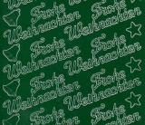 Sticker - Frohe Weihnachten - dunkelgrün - 450
