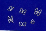 Sticker - Schmetterlinge 1 - silber - 1110