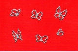 Sticker - Schmetterlinge 1 - silber - 1110