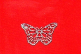 Sticker - Schmetterlinge 2 - silber - 822
