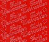 Sticker - Frohe Weihnachten - rot - 450