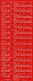 Sticker - Frohe Weihnachten - rot - 451
