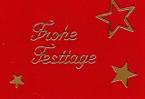 Sticker - Frohe Festtage - gold - 452