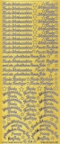 Sticker - Weihnachtliche Schriften - gold - 454