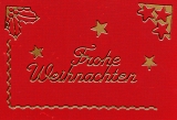 Sticker - Frohe Weihnachten + Ecken + Rnder - gold - 467