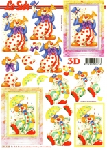 3D-Bogen Clown / Zirkus von LeSuh (777.122)
