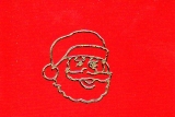Sticker - Weihnachtsmann - gold - 879