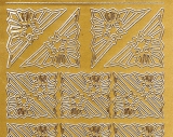 Sticker - Ecke mit Stern - gold - 962