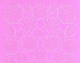 Sticker - Blumen 19 - rosa - 1113