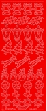 Sticker - Weihnachten - 960 - rot