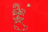 Sticker - Weihnachtsstiefel / Nikolaus - gold - 988