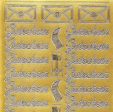 Sticker - Gutschein - gold - 417