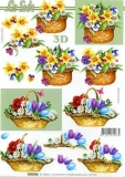 3D-Bogen Blumenkorb, Frhling von LeSuh (4169702)