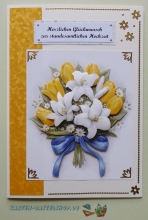 3D-Bogen Strau mit weien Lilien von LeSuh (777.031)