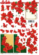 3D-Bogen Weihnachtsstern / Poinsettia von LeSuh (777.084)