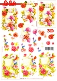 3D-Bogen Blatt mit Blumen von LeSuh (777.143)