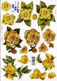 3D-Bogen Gelbe Rosen von Nouvelle (8215113)