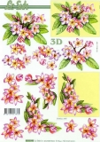 3D-Bogen Blumen rosa von Nouvelle (8215195)