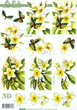 3D-Bogen Blumen gelb von Nouvelle (8215194)