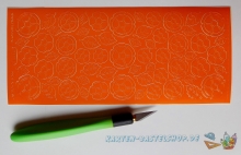 Sticker - Blumen - orange - 1114