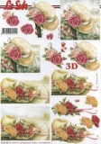 3D-Bogen Hut mit Blumen von Nouvelle (8215483)
