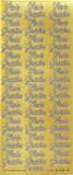 Sticker - Viele Gre - gold - 415