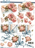 3D-Bogen Brief mit Rosen von Nouvelle (8215526)