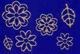 Sticker - Blumen 19 - gold - 1113