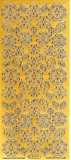 Sticker - Blumen 19 - gold - 1113