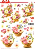 3D-Bogen Blumen im Korb von Nouvelle (8215692)