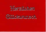 Sticker - Herzlichen Glckwunsch - silber - 432