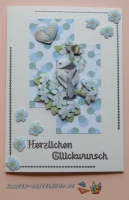 Sticker - Herzlichen Glckwunsch - silber - 432