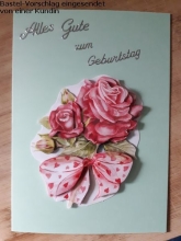 3D-Bogen Rosen mit Schleife von Nouvelle (8215694)