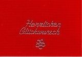 Sticker - Herzlichen Glckwunsch - silber - 429