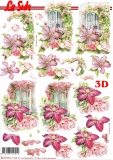 3D-Bogen Klematis & Rosen von Nouvelle (8215770)