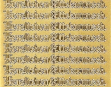 Sticker - Herzlichen Glckwunsch - gold - 432