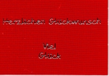 Sticker - Herzlichen Glckwunsch/Viel Glck - silber - 440