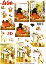 3D-Bogen Hund & Katze von LeSuh (777.113)
