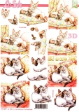 3D-Bogen Schmusende Katzen von LeSuh (777.419)