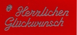 Sticker - Herzlichen Glckwunsch 7 - silber - 492