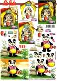 3D-Bogen Hund & Panda von LeSuh (777.510)