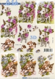 3D-Bogen Hunde mit Blumen von Nouvelle (8215276)