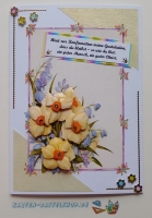 Bastelpapier-Set Kleine Rosen elfenbein von LeSuh