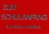 Sticker - Zum Schulanfang - silber - 448